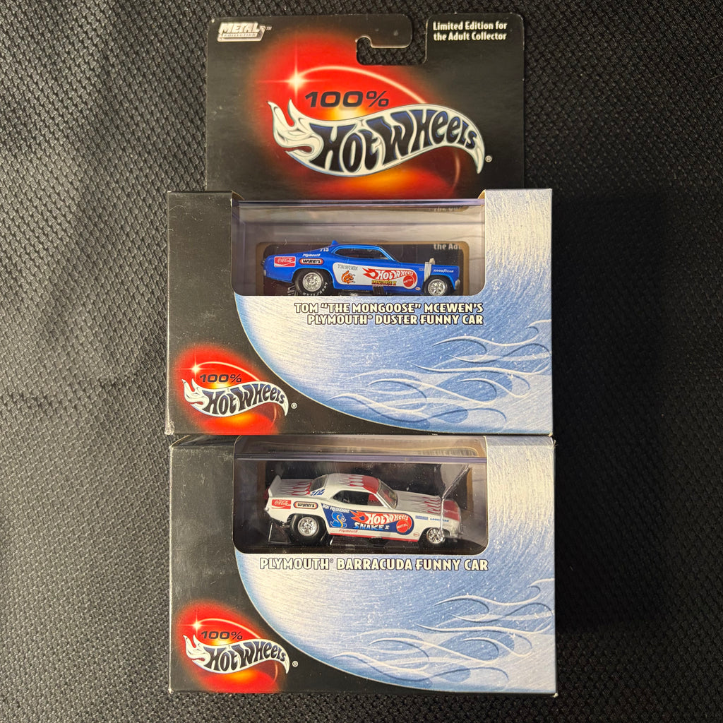 Hot Wheels Snake and Mongoose Black Box Lot of 2