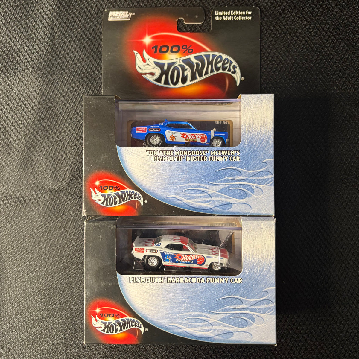 Hot Wheels Snake and Mongoose Black Box Lot of 2