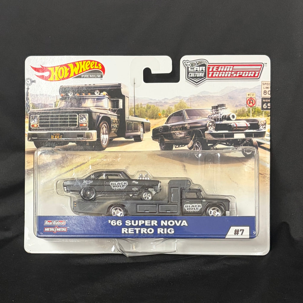 Hot Wheels Team Transport '66 Super Nova Retro Rig Black