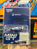 Mini GT #1118 Toleman TG184 #19 Ayrton Senna 1984 Monaco Grand Prix 2nd Place