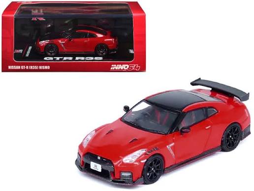 INNO64 Nissan GT-R R35 Nismo – Red with Black Hood