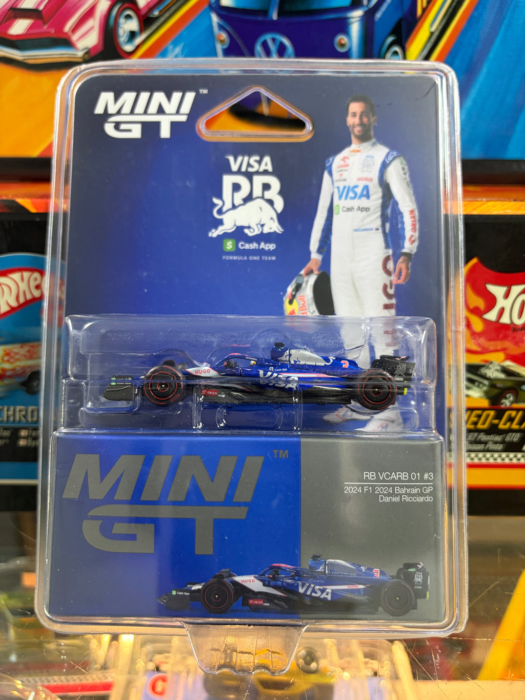 Mini GT #1006 RB VCARB 01 #3 Daniel Ricciardo 2024 F1 2024 Bahrain GP