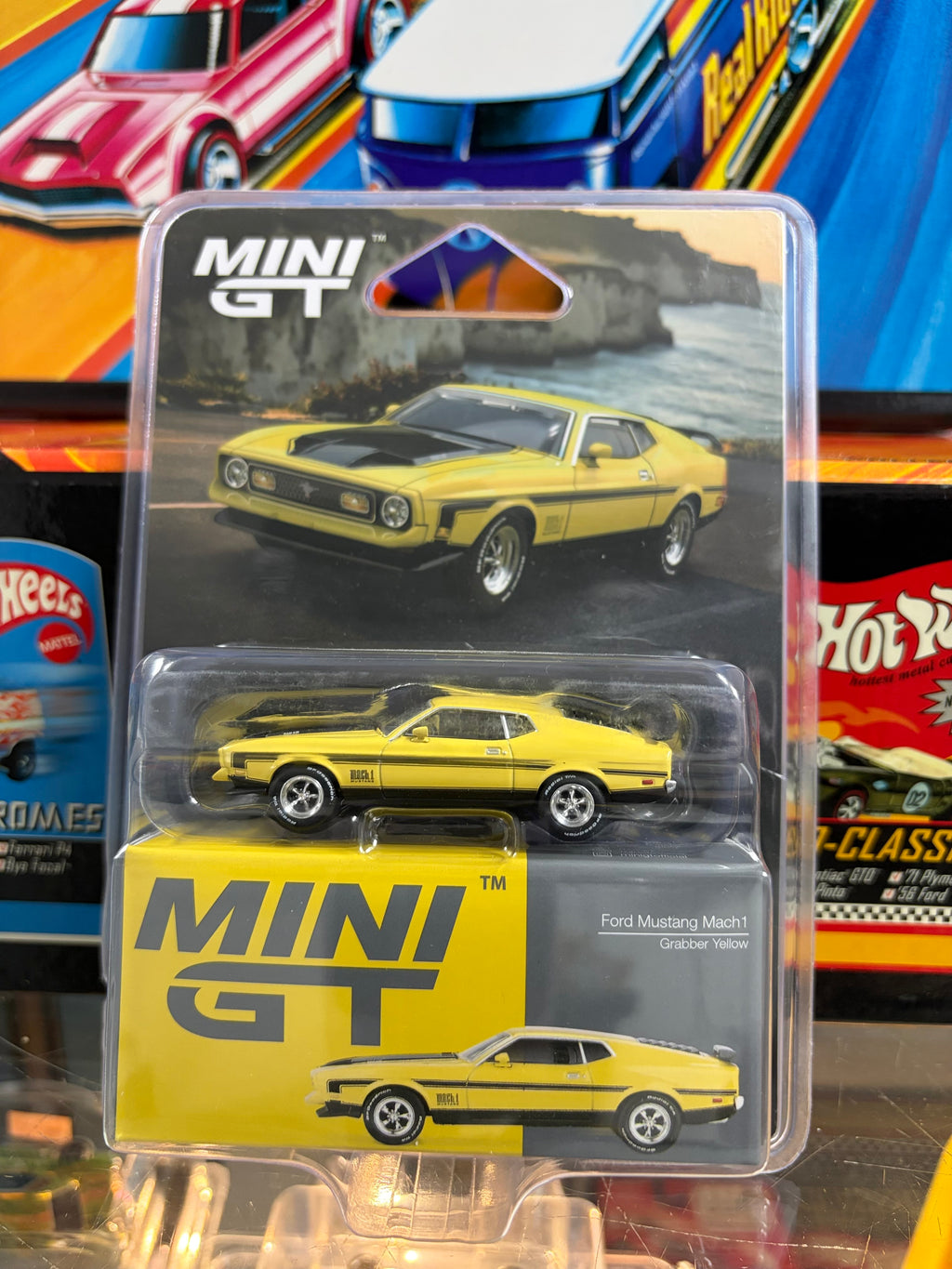 Mini GT #1139 Ford Mustang Mach 1 Grabber Yellow