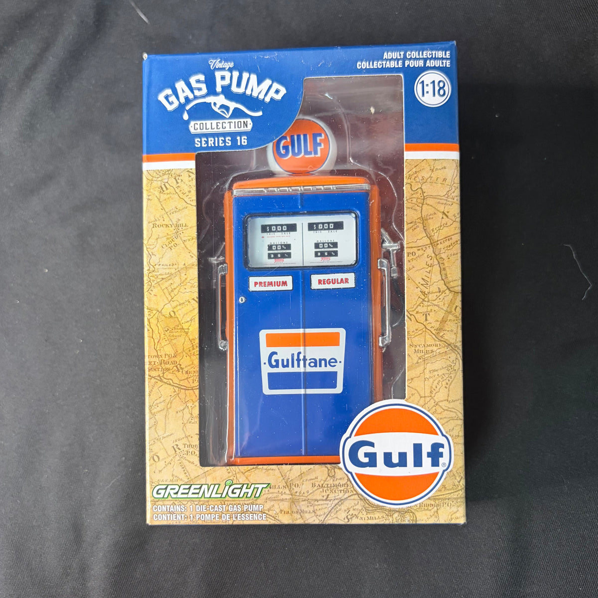 Greenlight Gas Pump Collection Series 16 Gulf
