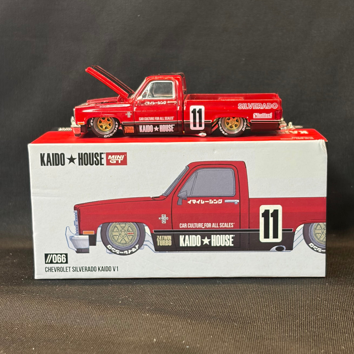 Kaido House #066 Chevrolet Silverado Red Pickup Truck