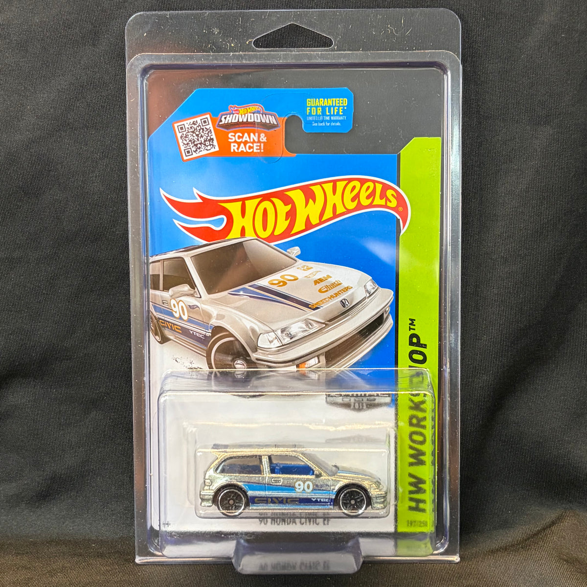 Hot Wheels 2015 HW Workshop: Night Burnerz #197 – 1990 Honda Civic EF