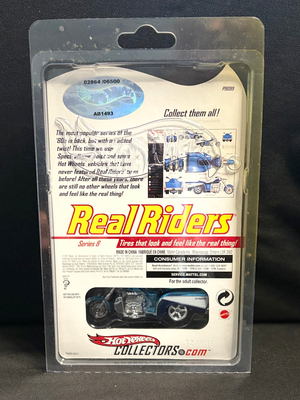 Hot Wheels RLC Real Riders Boss Hoss Motorcycle Series 8 #02864/06500