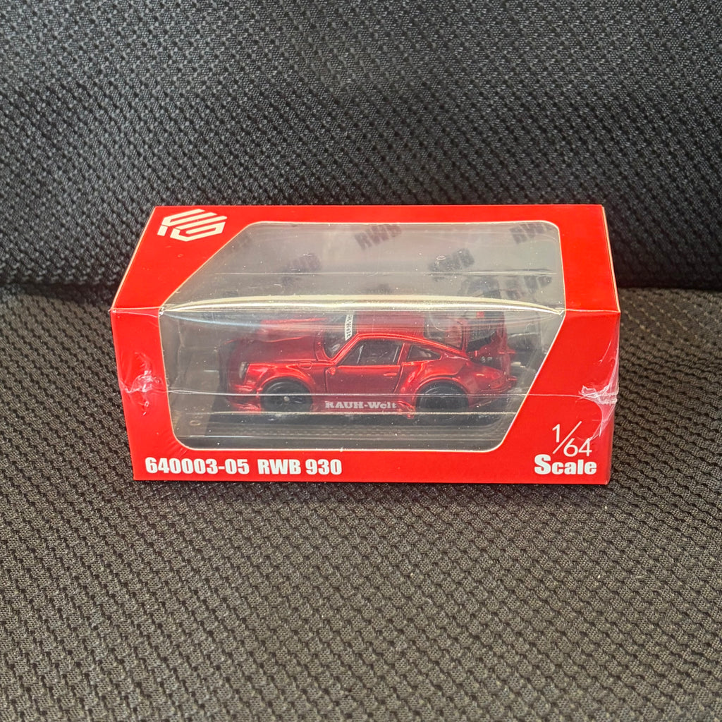 FG 1:64 Red RWB 930 Sports Full Diecast Model Car