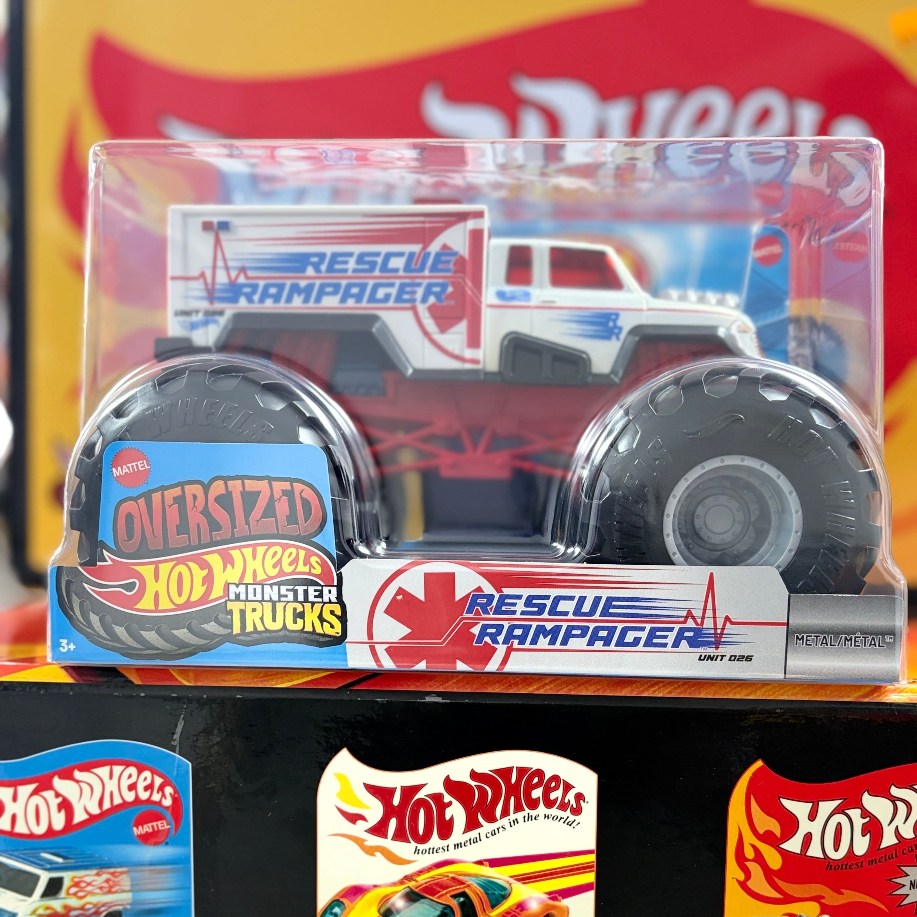 Hot Wheels Oversized Monster Truck – Rescue Rampager