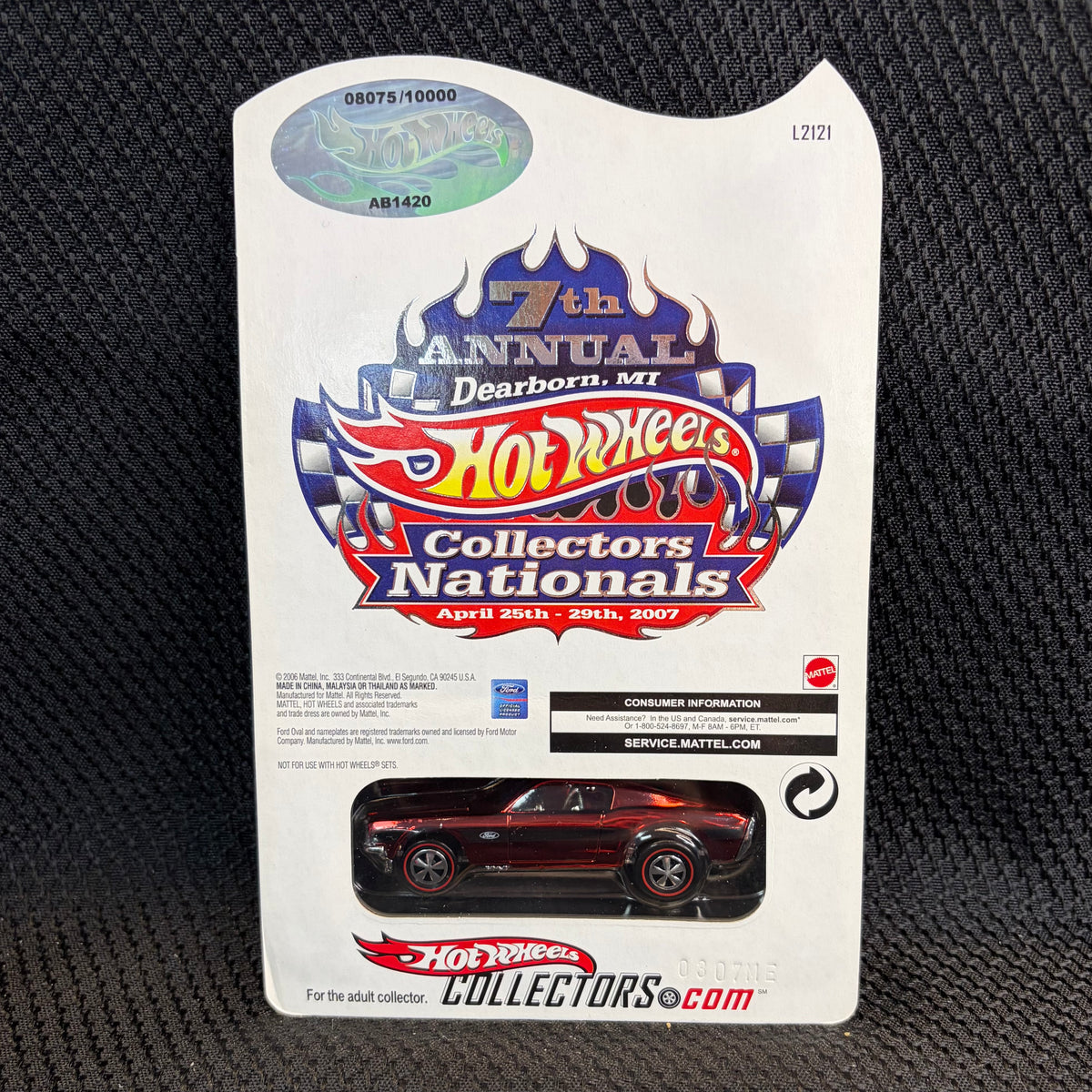 Hot Wheels 7th Annual Collectors Nationals Custom Mustang