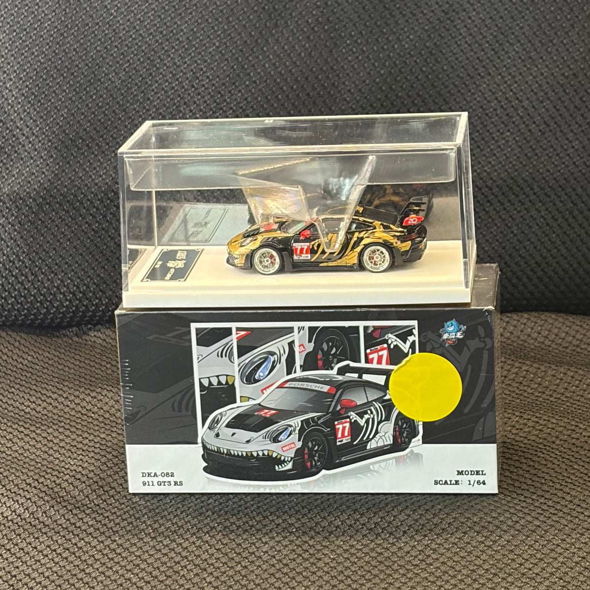 Chase Demon King Auto Nissan GT-R R35 Bone Dragon Black Gold Model Car