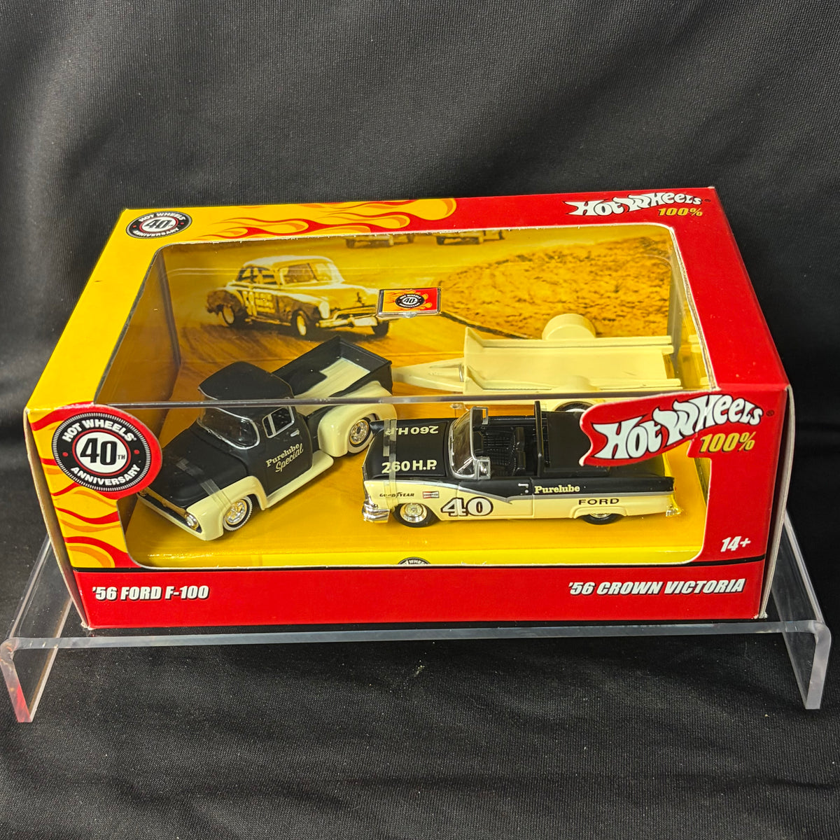 Hot Wheels 100% 40th Anniversary '56 Ford Crown Victoria & F-100