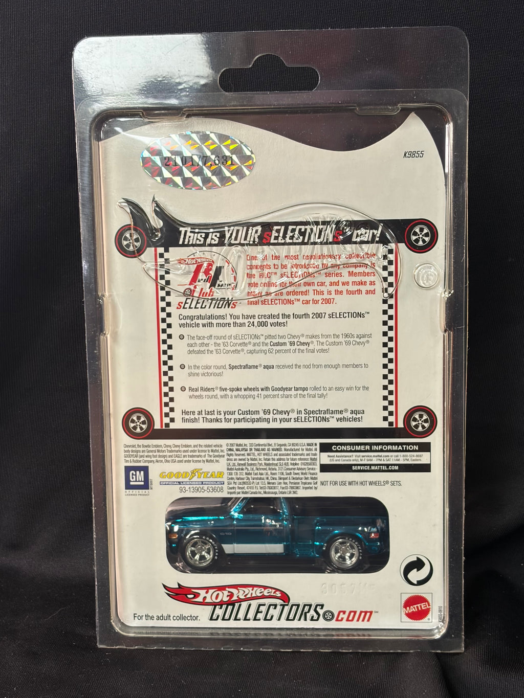 Hot Wheels RLC 2007 sELECTIONs Custom '69 Chevy