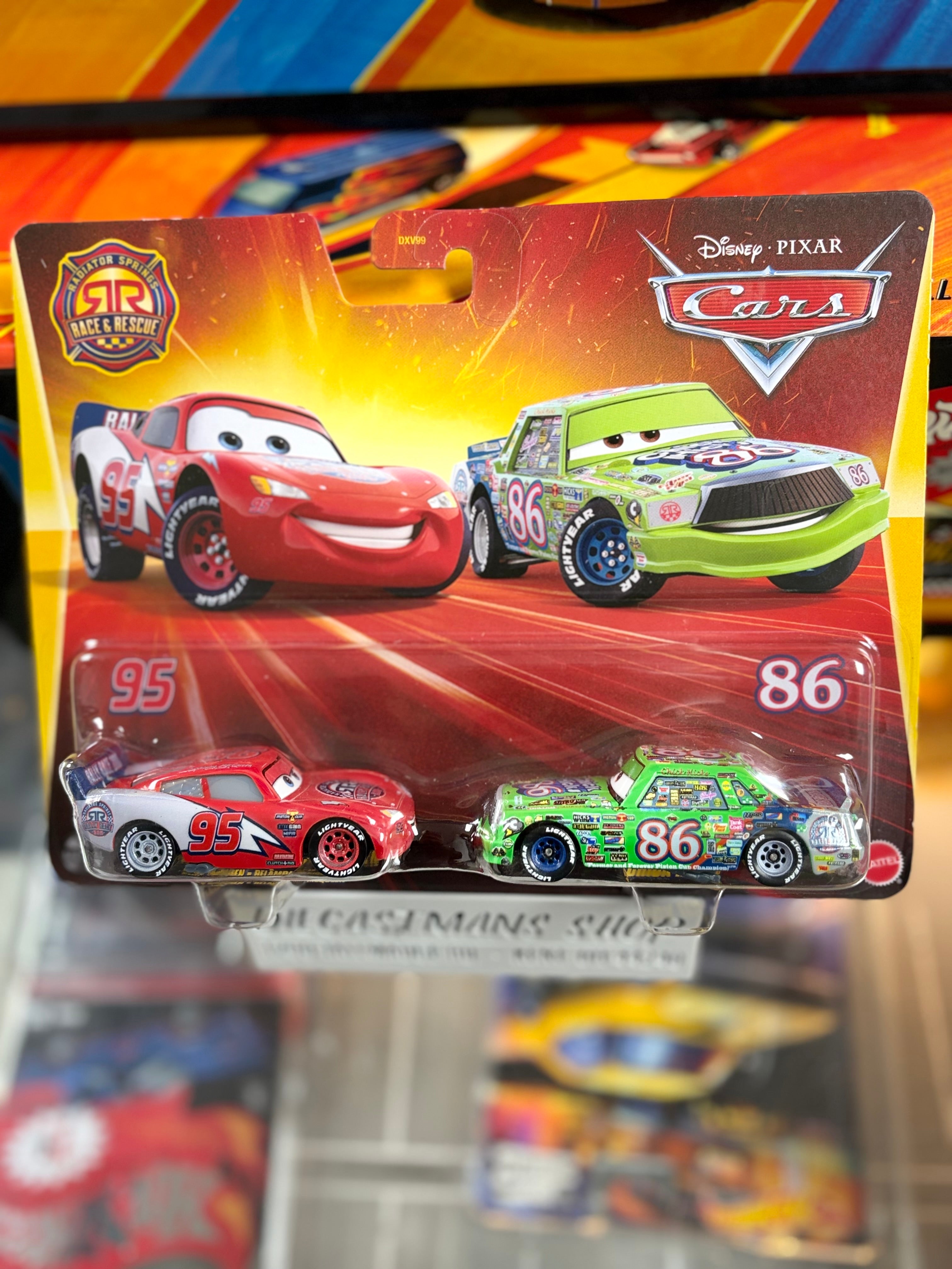 Disney Pixar Cars Race & Rescue Lightning McQueen and Chick Hicks