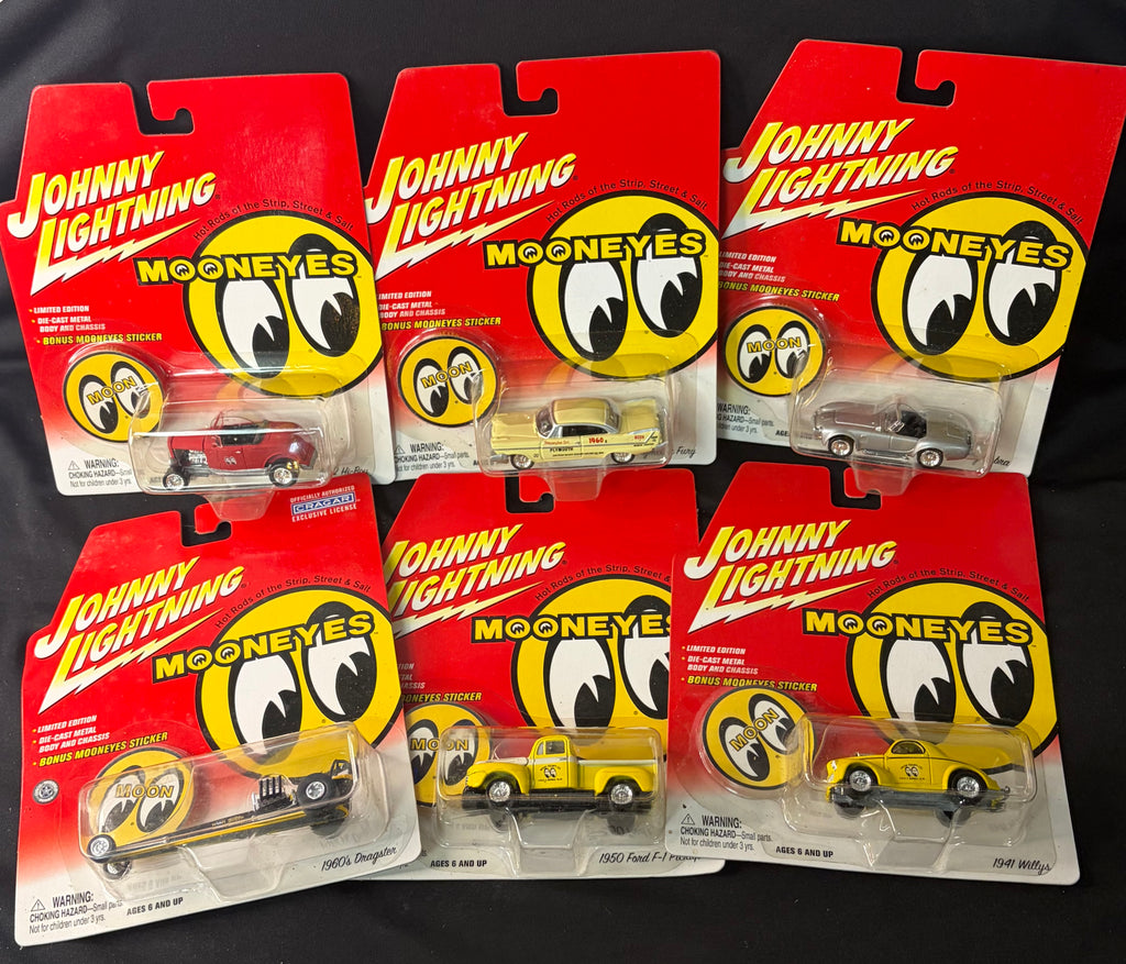 Johnny Lightning MOONEYES Complete 6-Car Set