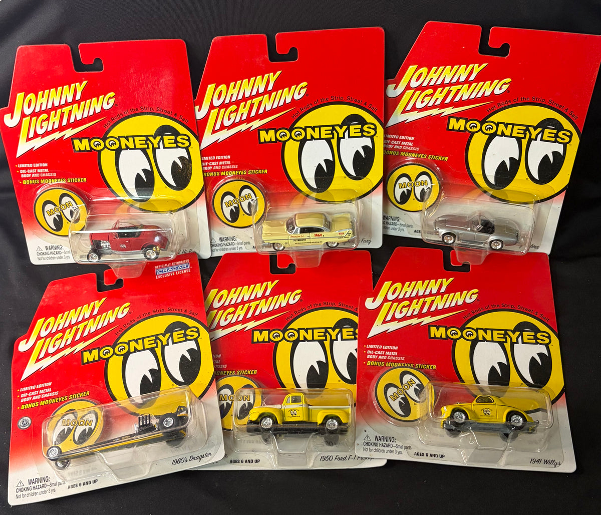 Johnny Lightning MOONEYES Complete 6-Car Set