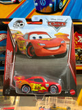 Disney Pixar Cars Lightning McQueen With Racing Wheels Diecast Mattel 1:55