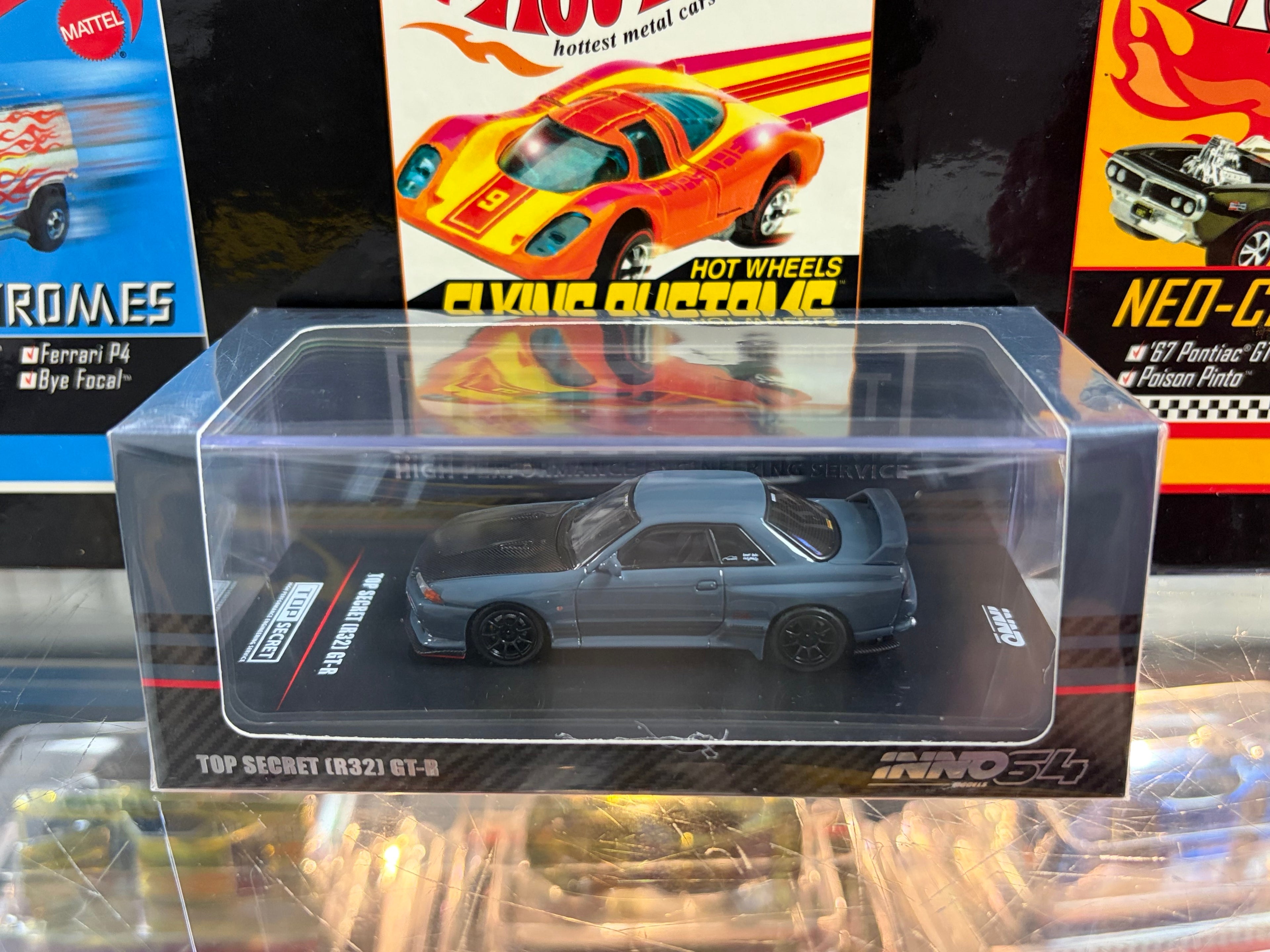 Inno 64 1:64 Top Secret Nissan GT-R R32 Stealth Grey