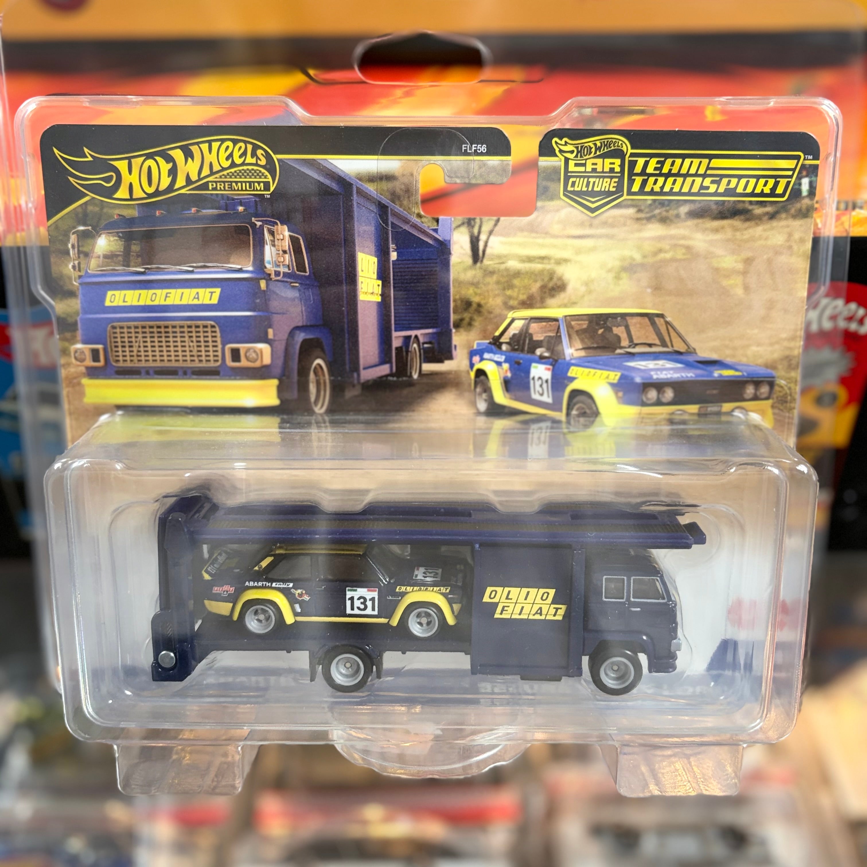 Hot Wheels Team Transport #62 Fiat 131 Abarth with Second Story Lorry