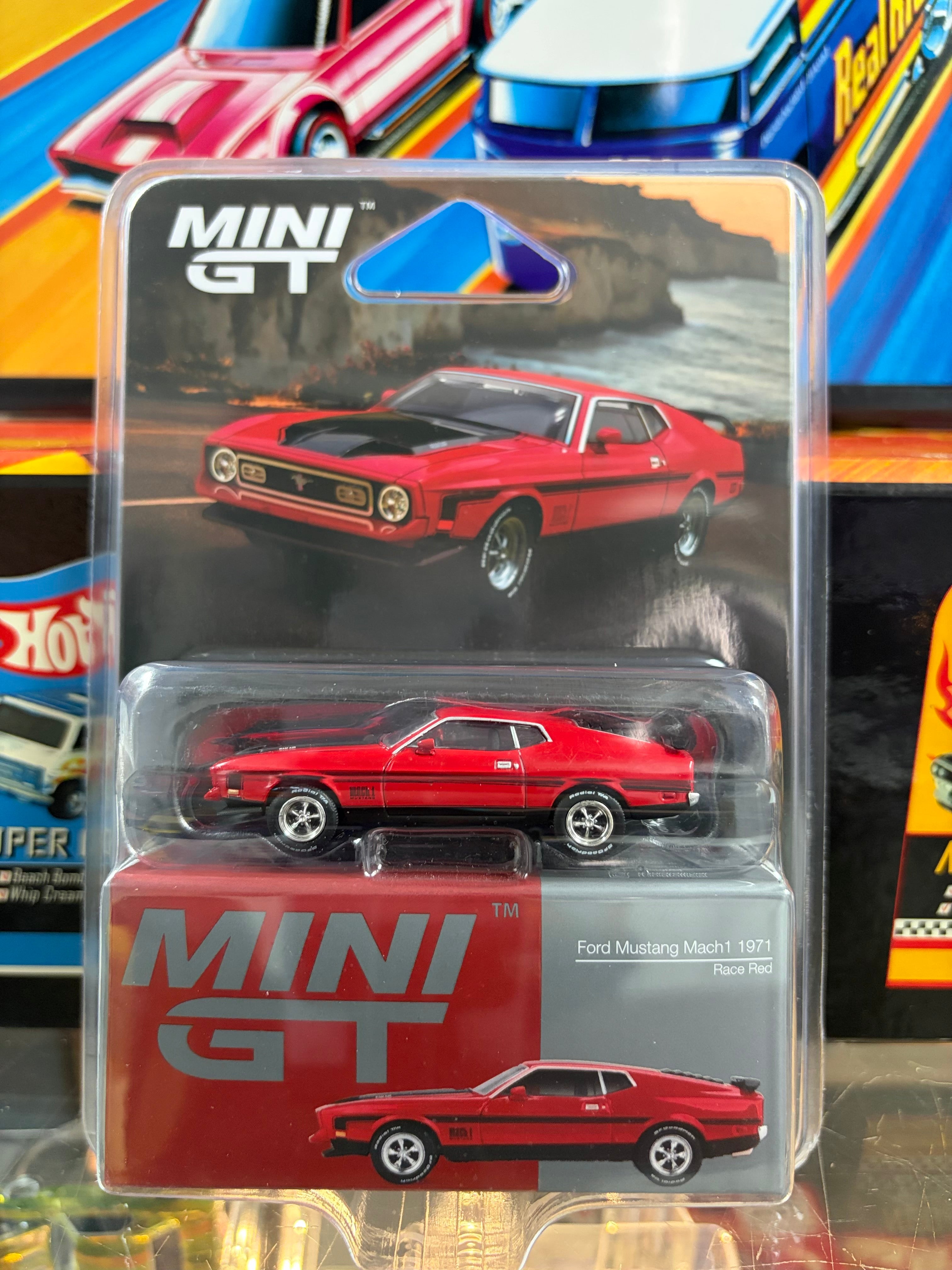 Mini GT #1122 - 1971 Ford Mustang Mach 1 Race Red
