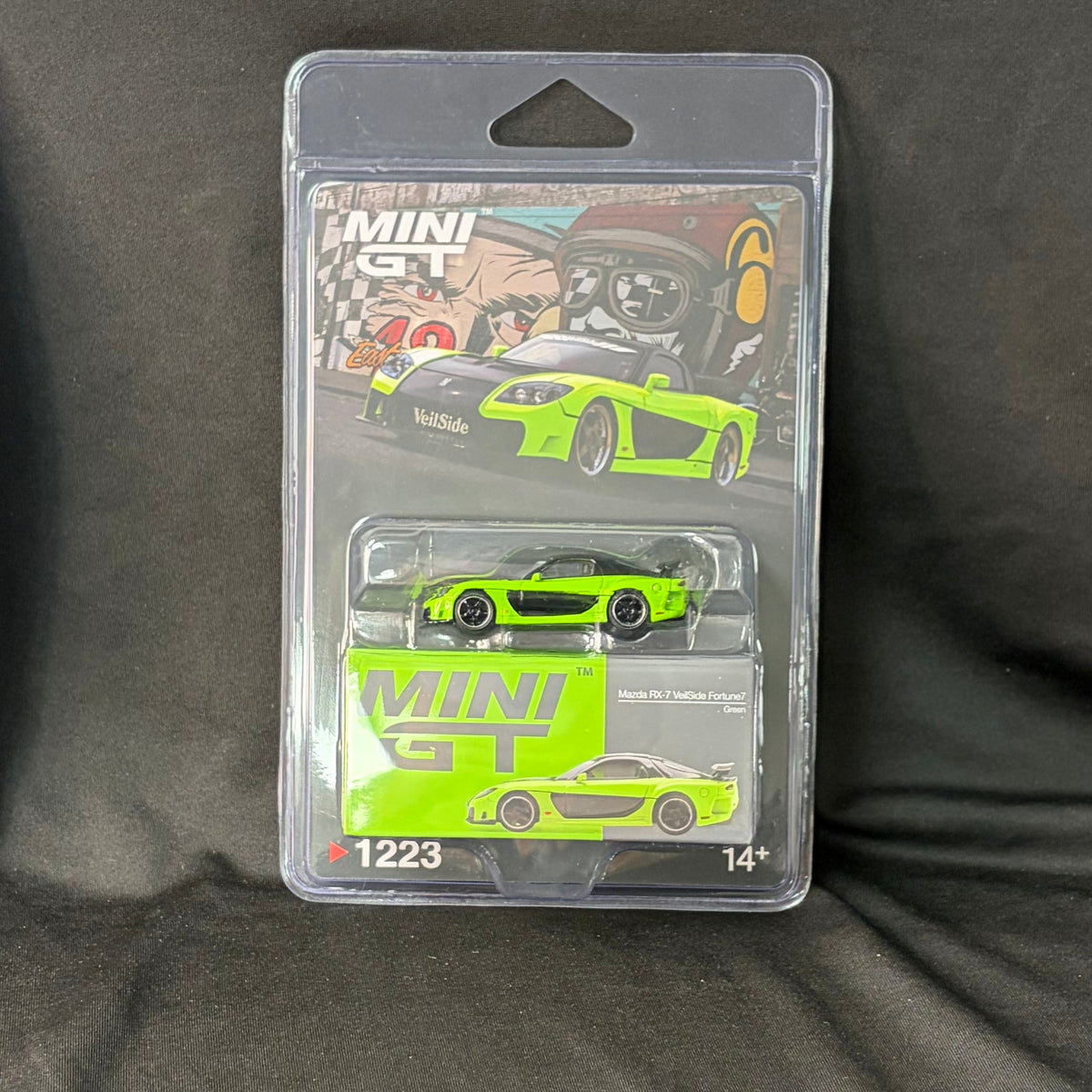 Mini GT #1223 Mazda RX-7 VeilSide Fortune7 Green