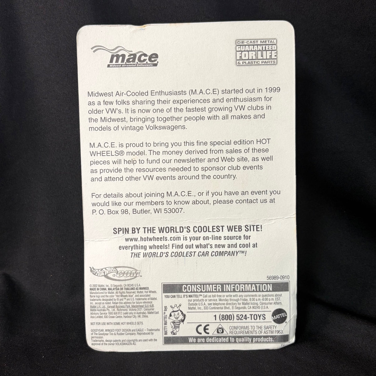 Hot Wheels Special Edition M.A.C.E Midwest Air-Cooled Enthusiasts