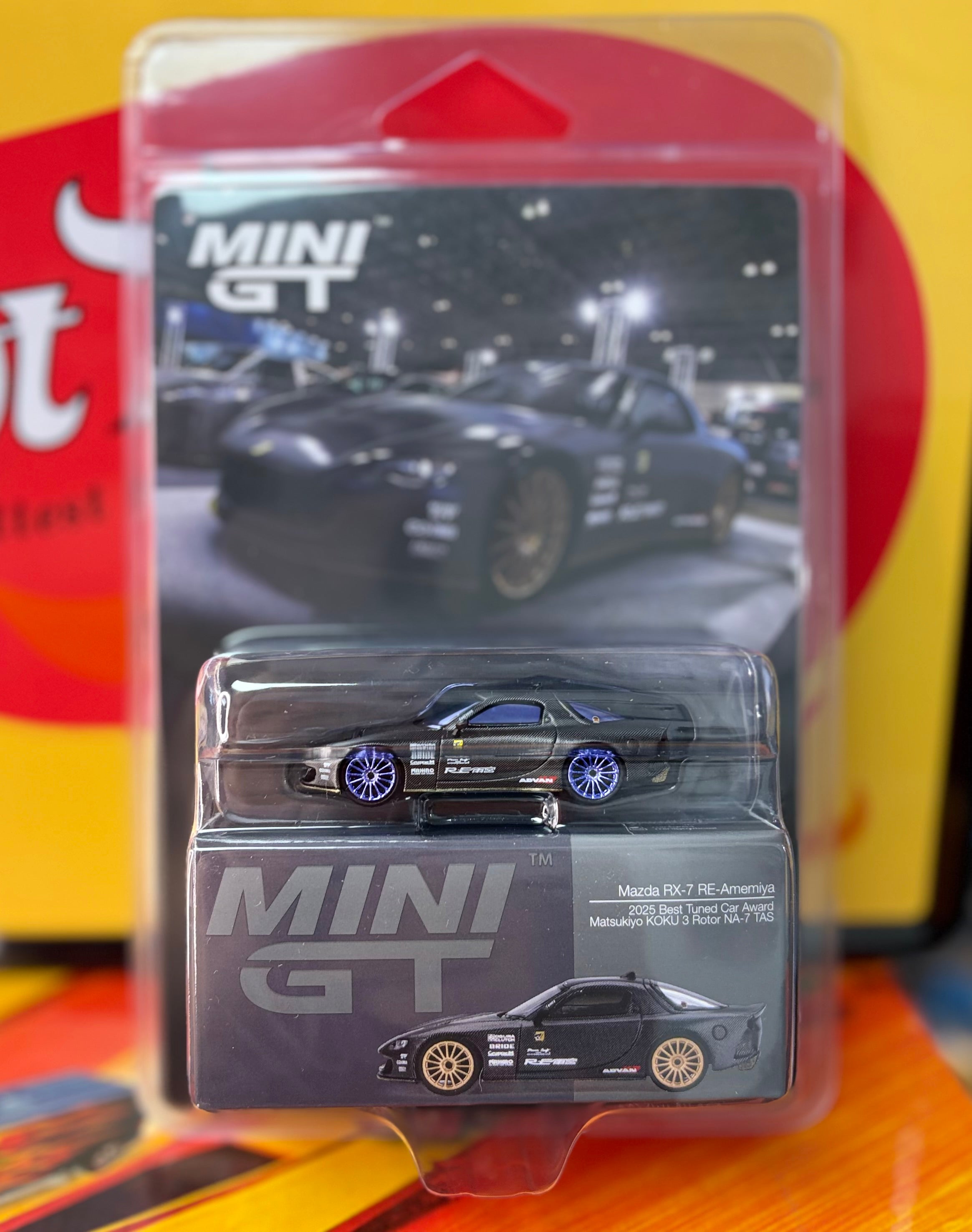 Mini GT Chase #1205 Mazda RX-7 RE-Amemiya Matsukiyo KOKU 3 Rotor NA-7 TAS 2025 B