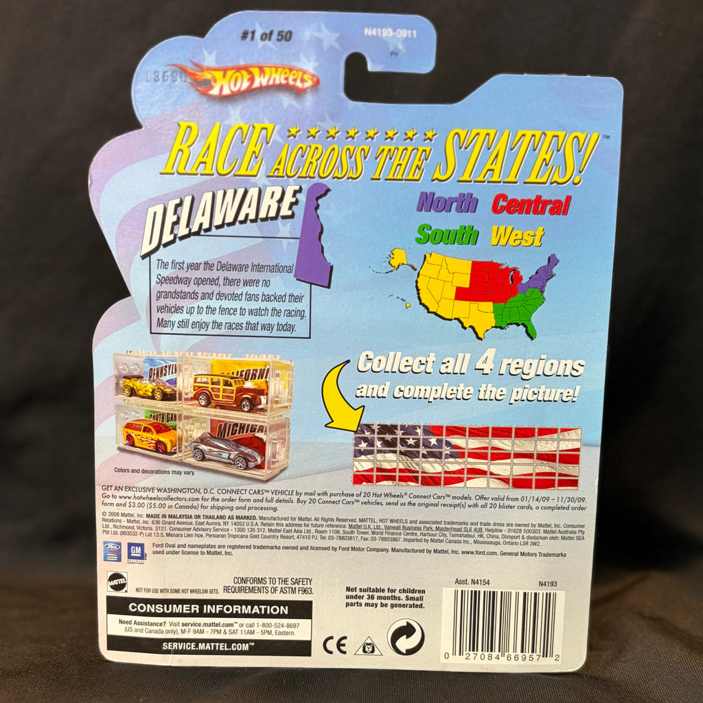 Hot Wheels Connect Cars – '98 Pro Stock Chevy S-10 – Delaware – 1:64