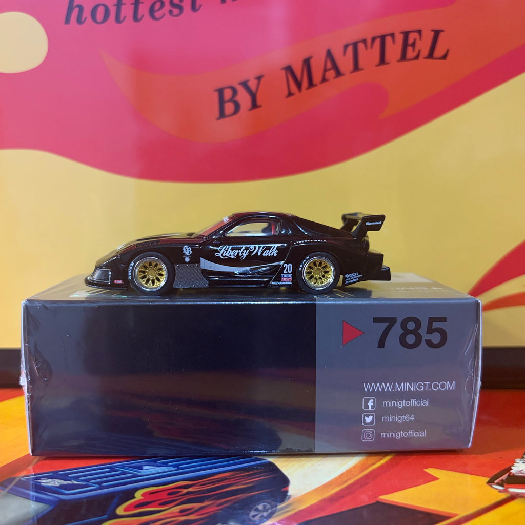 Mini GT #785 Mazda RX-7 LB-Super Silhouette Black (RHD)