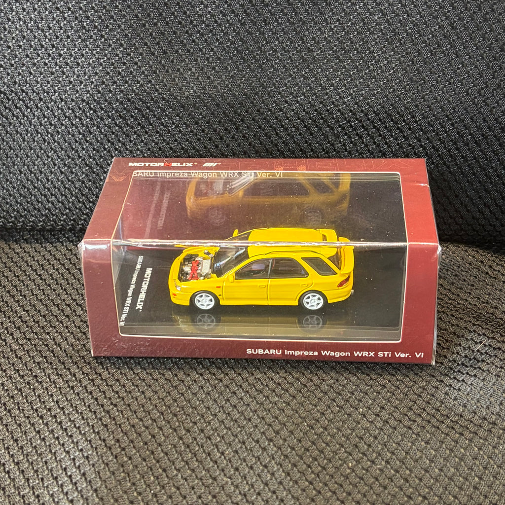 MOTORHELIX Subaru Impreza WRX STI Station Wagon 2003 Yellow