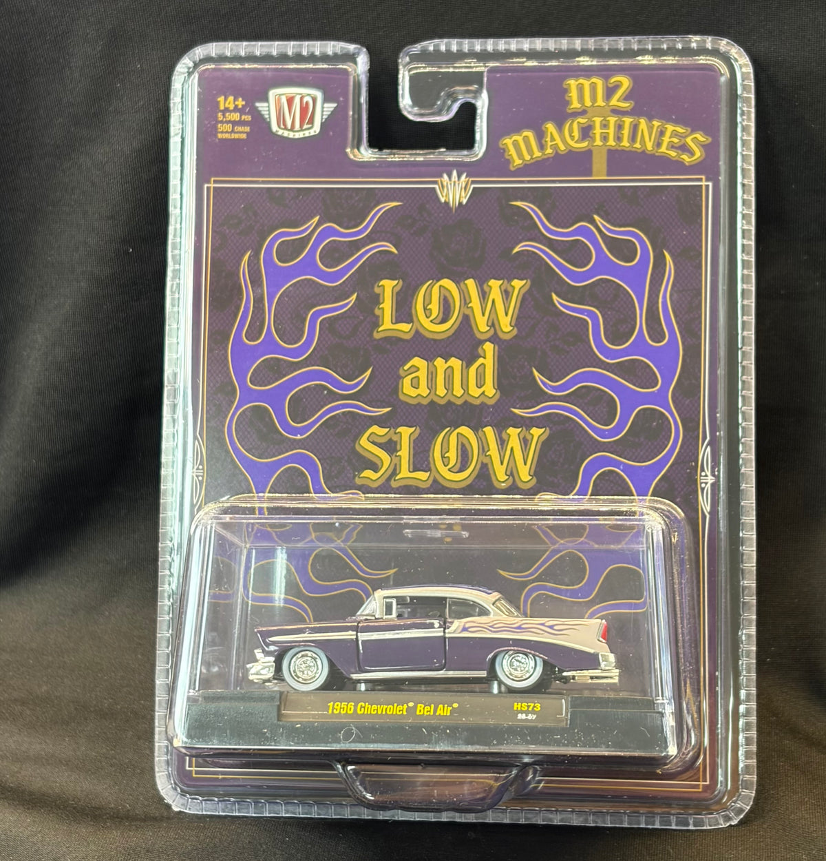 M2 Machines 1956 Chevrolet Bel Air Low And Slow Purple