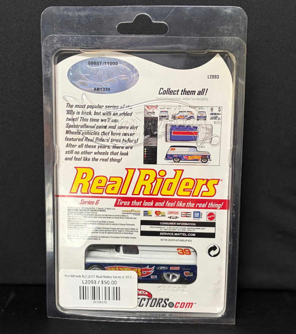Hot Wheels RLC 2007 Real Riders Series 6 '55 Chevy Panel w/Bike #8657/11000