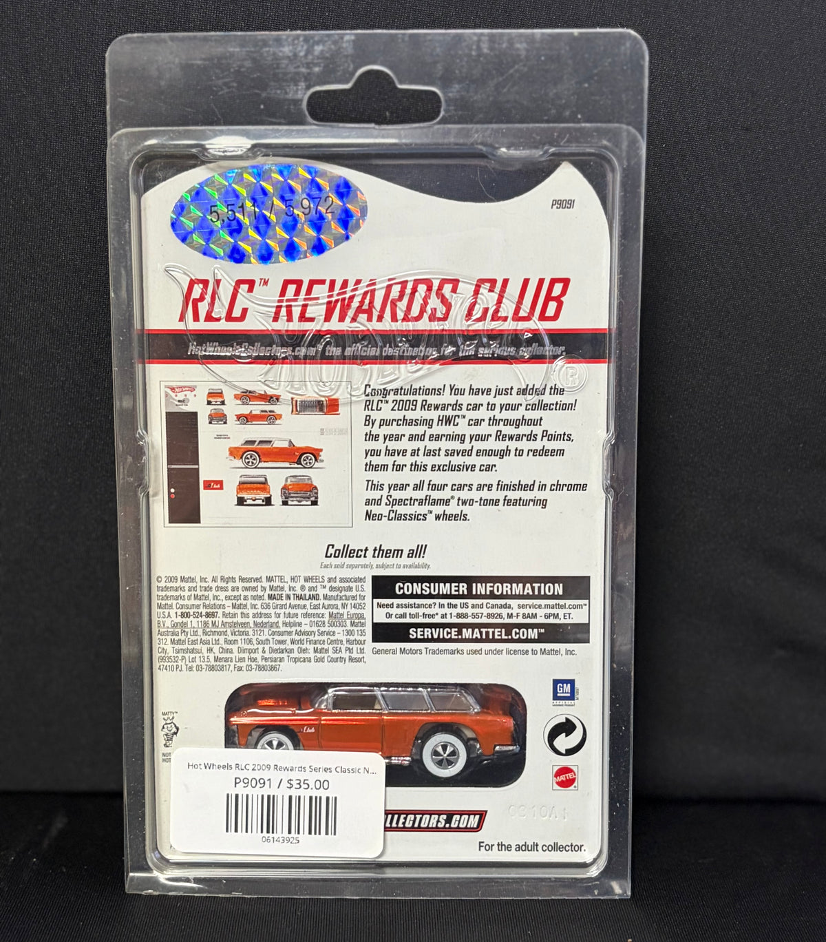 Hot Wheels RLC 2009 Rewards Series Classic Nomad #5511/5972
