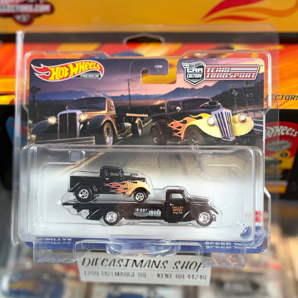 Hot Wheels Premium Team Transport #60 1933 Willys with Speed Waze