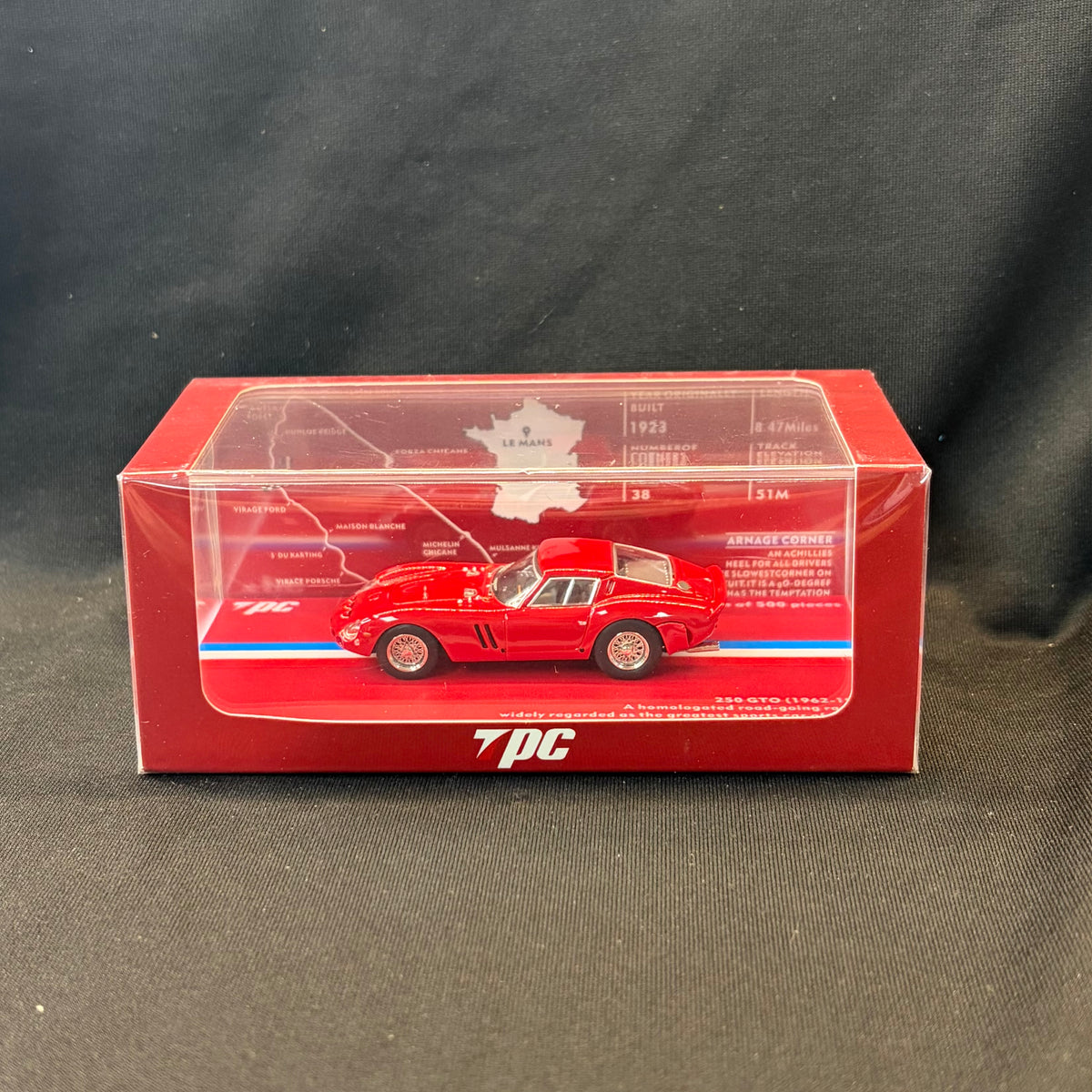 TPC Ferrari 250 GTO #19 Red Diecast Car