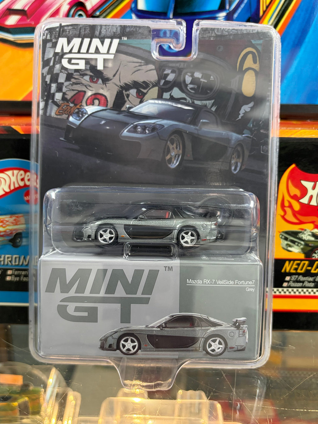 Mini GT #1057 1:64 Mazda RX-7 VeilSide – Fortune Gray
