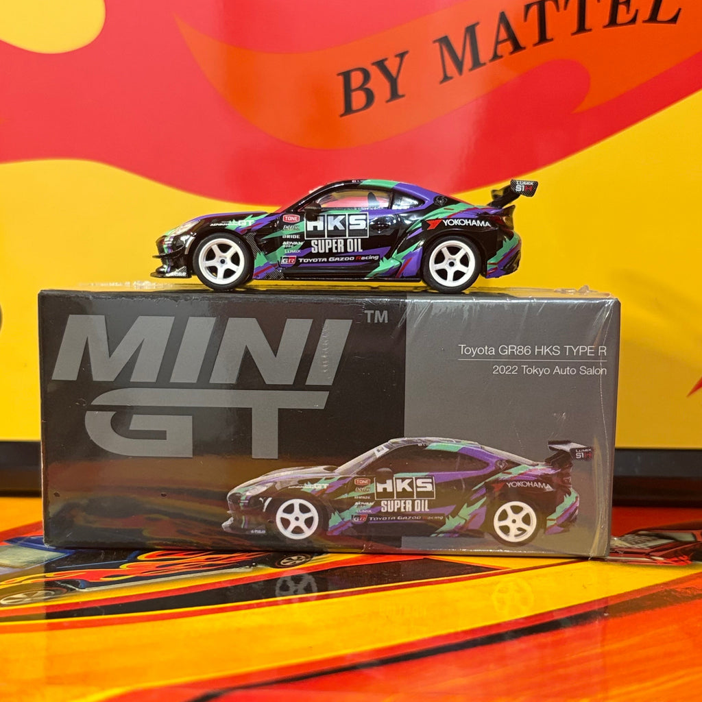 Mini GT #1005 Toyota GR86 HKS TYPE R 2022 Tokyo Auto Salon (RHD)
