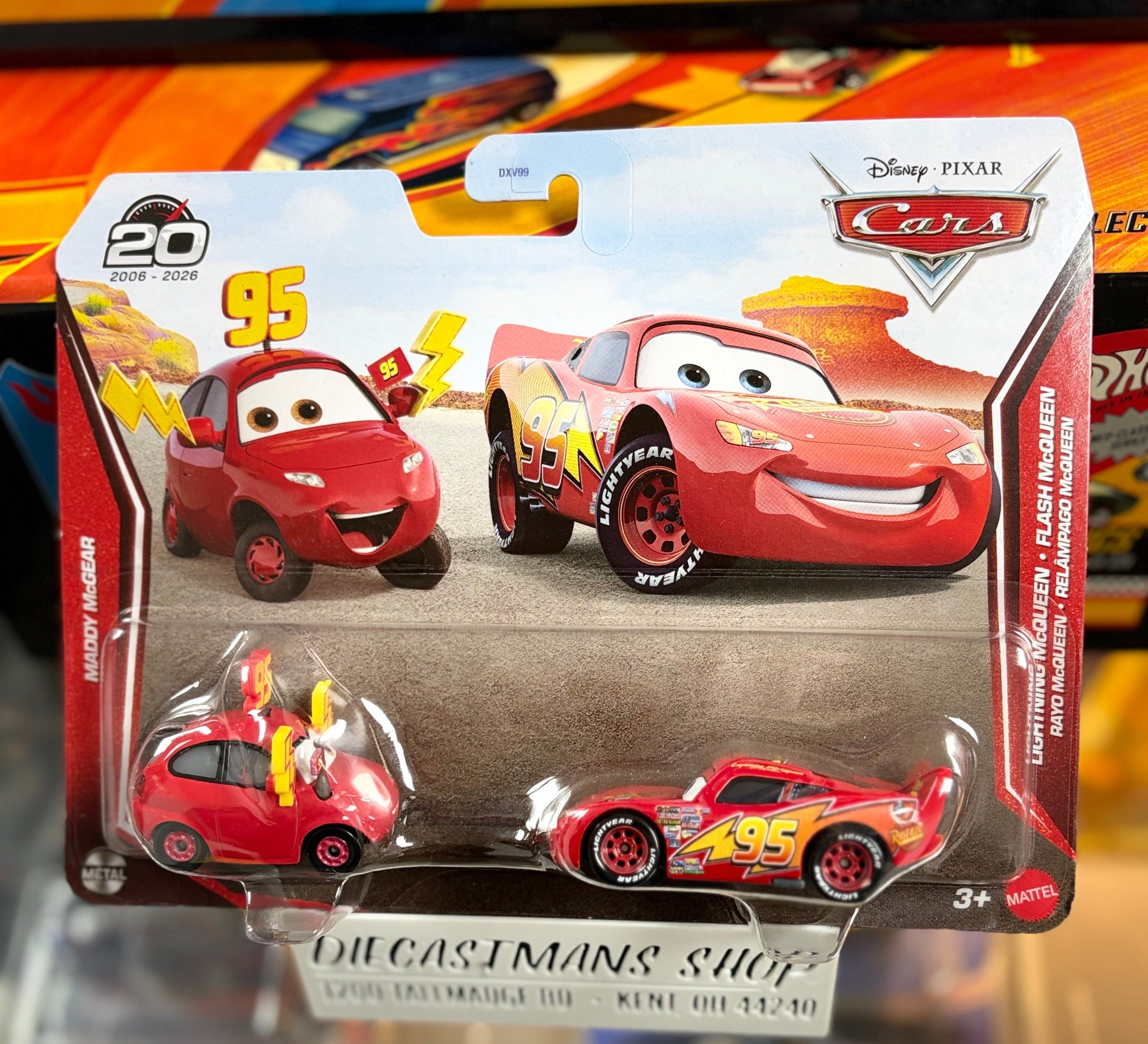Disney Pixar Cars 20th Anniversary Lightning McQueen and Maddy McGear 2-Pack