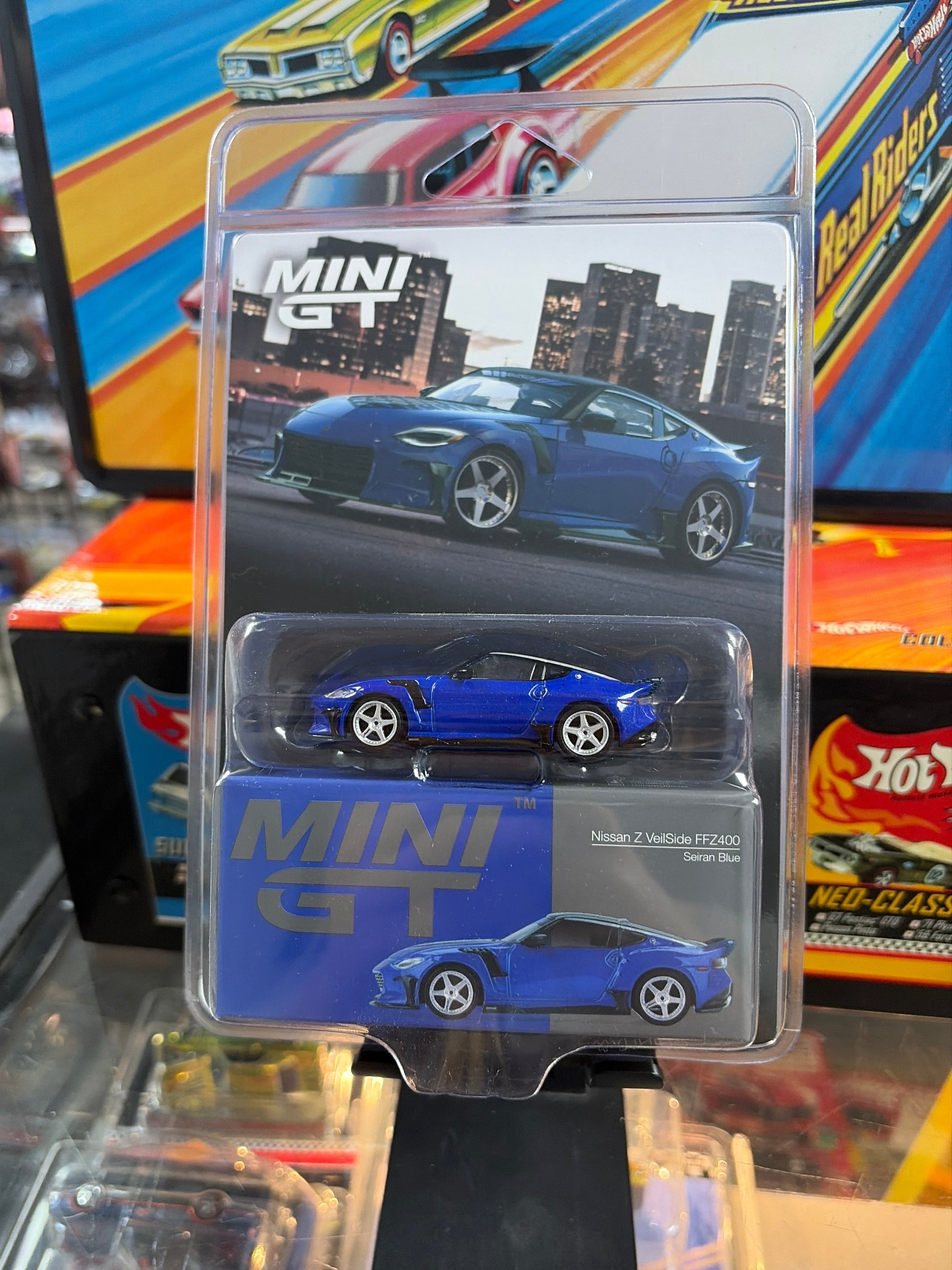Mini GT #1167 1:64 Nissan Z VeilSide FFZ400 Seiran Blue