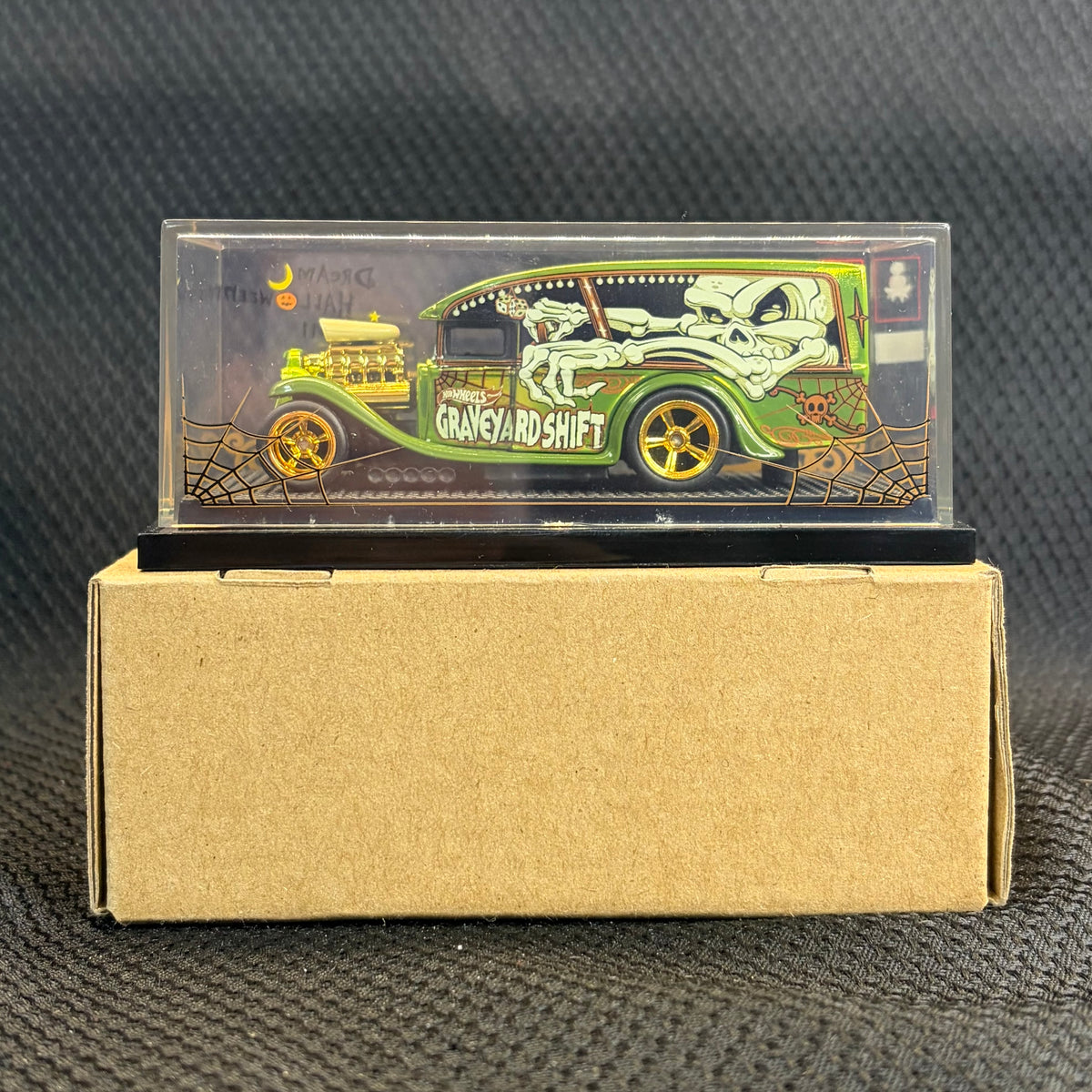 Hot Wheels 2011 Dream Halloween Graveyard Shift Blown Delivery