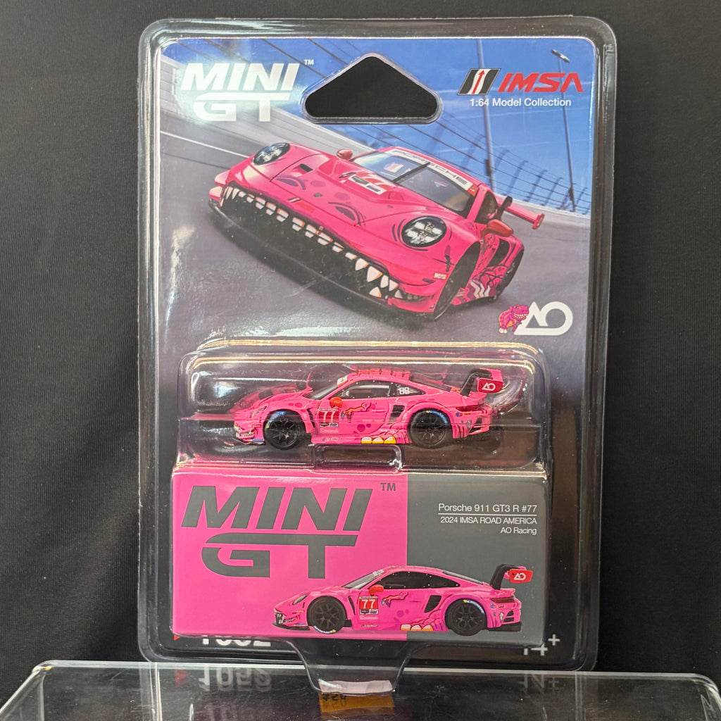 Mini GT #1052 Porsche 911 GT3 R #77 AO Racing Roxy