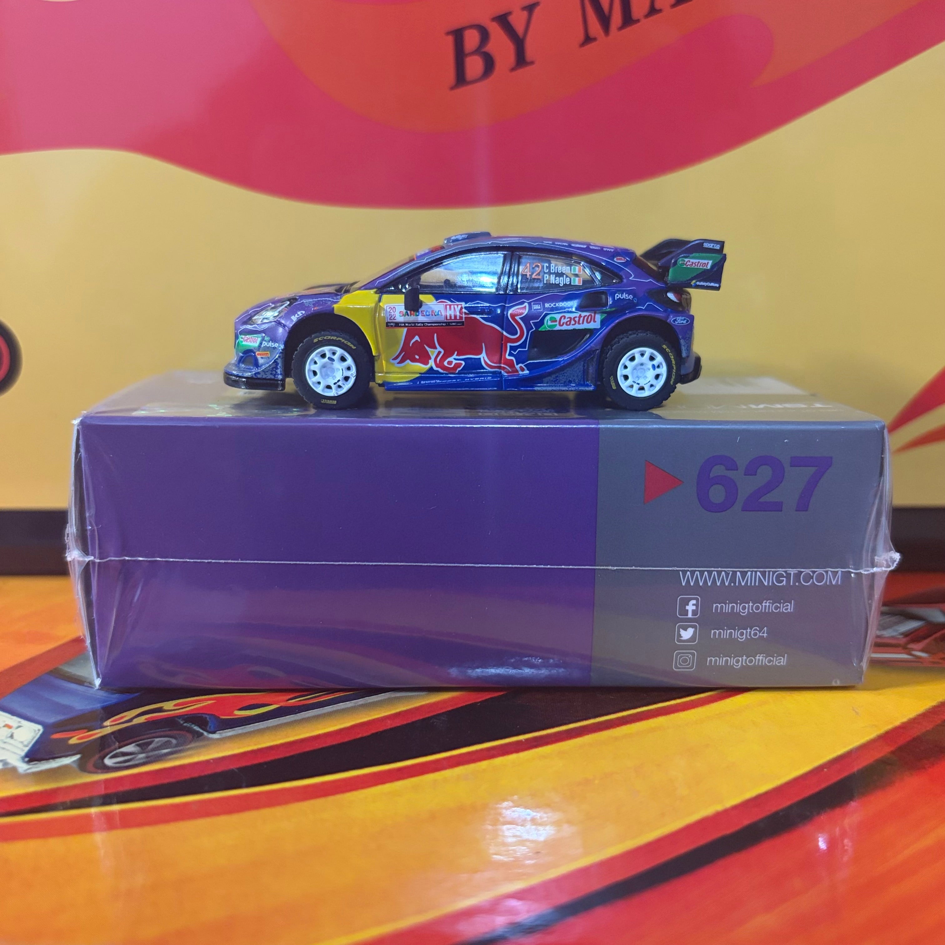 Mini GT #627 Ford Puma Rally1 #42 Sardegna 2022 (LHD)