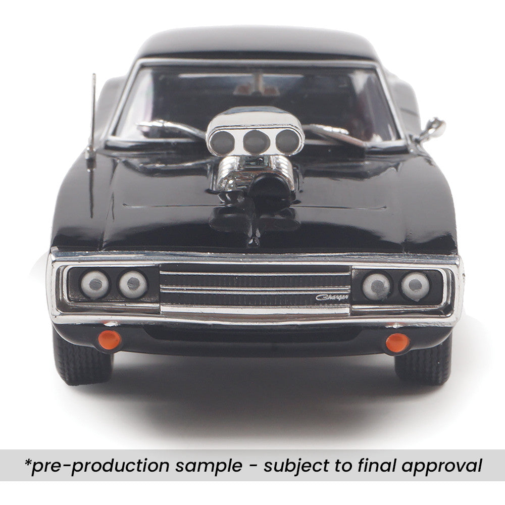 1970 Dodge Charger Blown Engine Black 1:43 IXO AMERICA Die-Cast