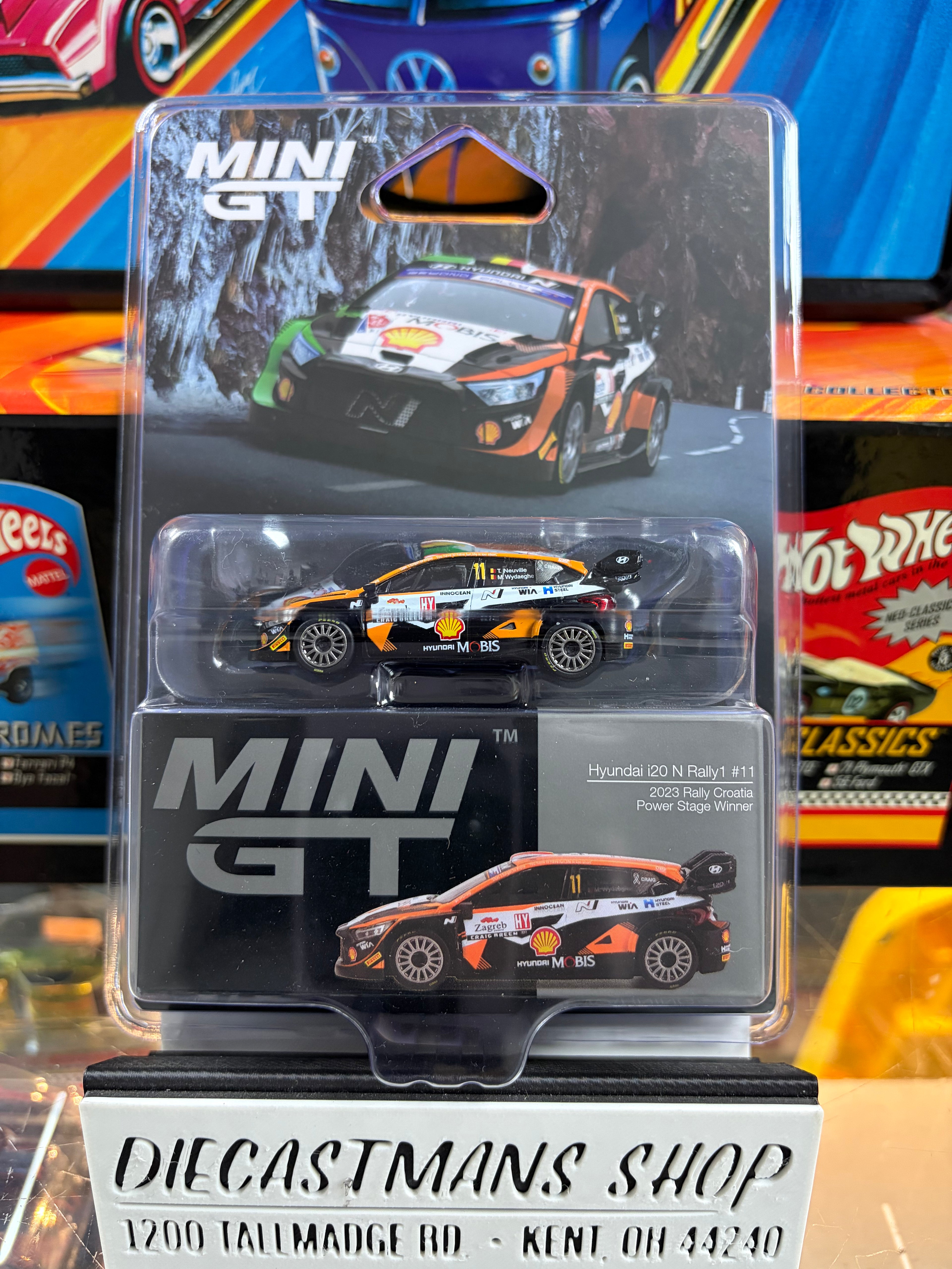 MINI GT #972 Hyundai i20 N Rally1 #11 – 2023 Rally Croatia Power Stage Winner