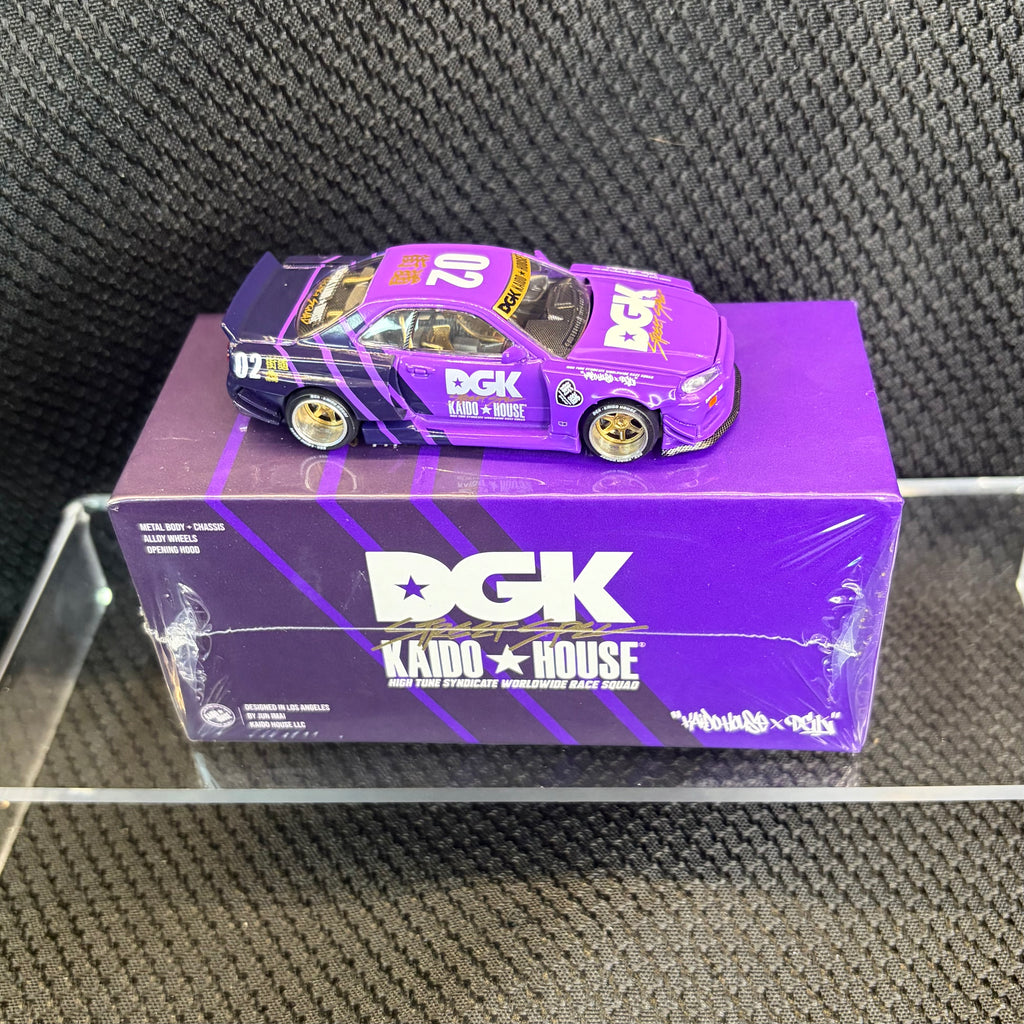 Kaido House DGK Purple Nissan Skyline GT-R (R34)