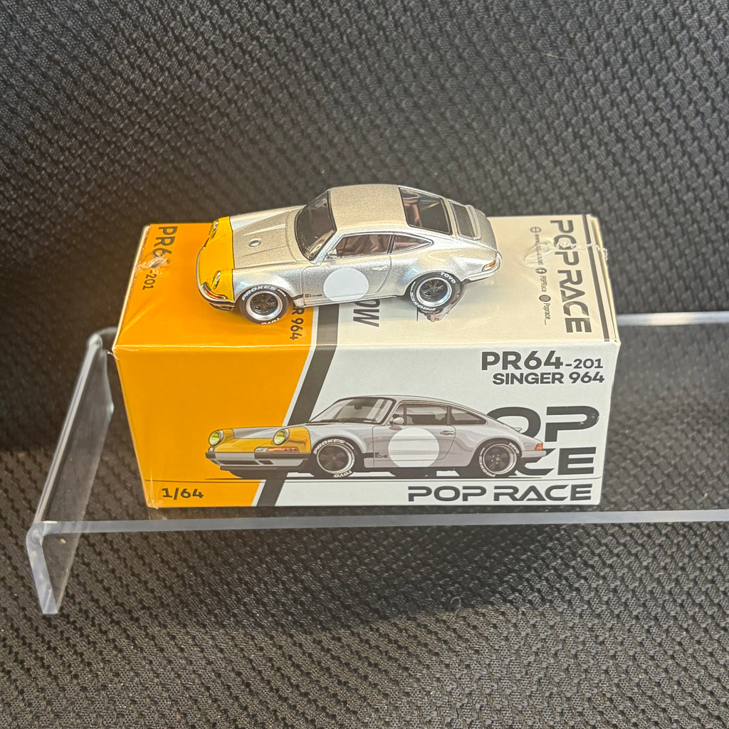 Pop Race Porsche Singer 964 911 Yellow Silver