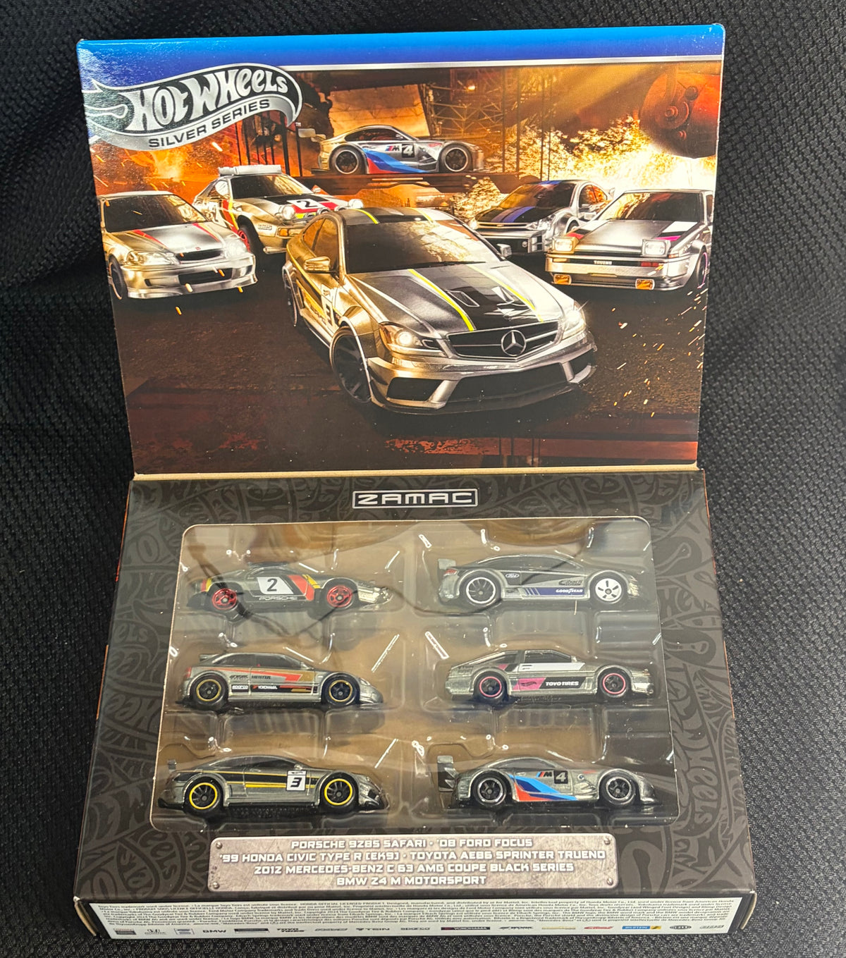 Hot Wheels Silver Series Legends Tour ZAMAC 6 Car Box Set