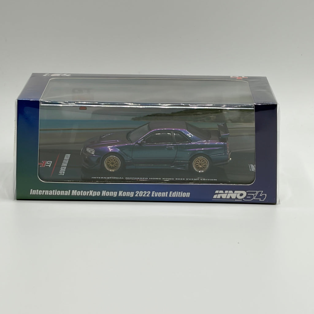 INNO64 Nissan Skyline R34 GT-T Magic Purple Hong Kong