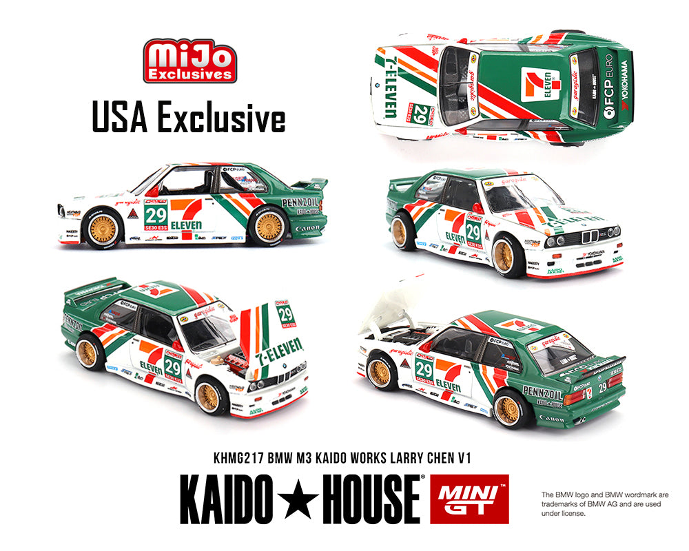 Kaido House 1:64 BMW M3 Kaido Works Larry Chen V1 – USA Exclusive – MiJo Exclusives