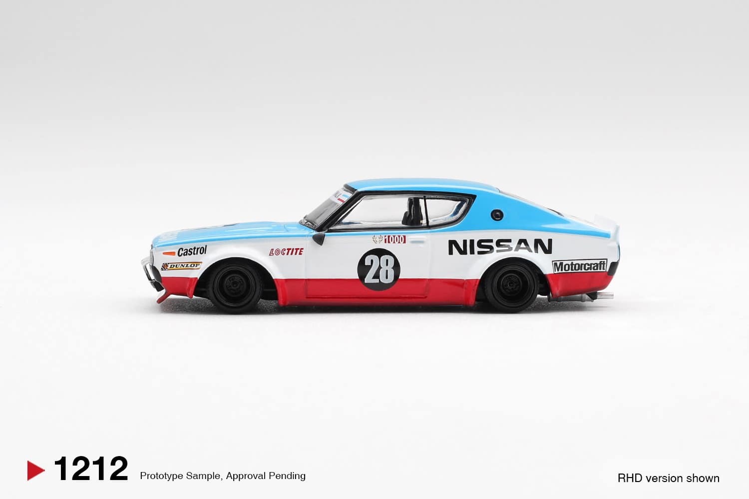 Mini GT #1212 Nissan Skyline Kenmeri Liberty Walk Nissan Racing 1975 Concept
